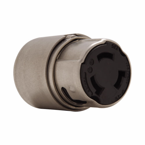 Arrow Hart Corrosion Resistant Steel Locking Connector, 50A, 125/250V, 3-Pole, 4-Wire