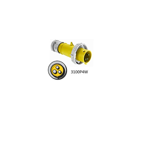 Arrow Hart Plug Pin&Sleeve 100A 125V 2P3W White  Yellow