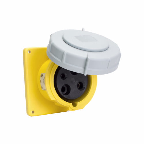 Arrow Hart Receptacle Pin&Sleeve 100A 125V 2P3W White  Yellow