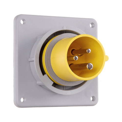 Arrow Hart Inlet Pin&Sleeve 20A 125V 2P3W White  Yellow
