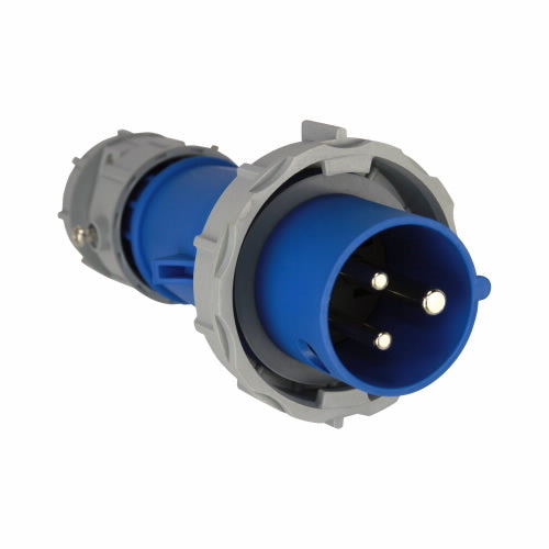 Plug Pin&Sleeve 20A 250V 2P3W WhiteBlue