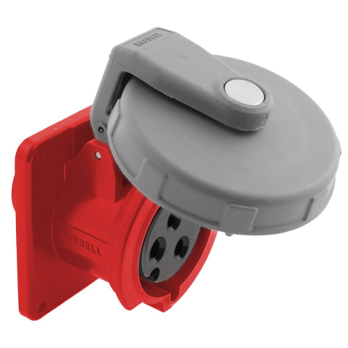 Receptacle Pin&Sleeve 30A 480V 2P3W WhiteRed