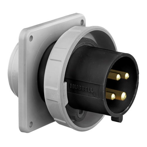 Inlet Pin&Sleeve 20A 600V 3PH 3P4W WhiteBlack