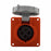 Arrow Hart Receptacle Pin&Sleeve 20A 125/250V 3P4W White  Orange