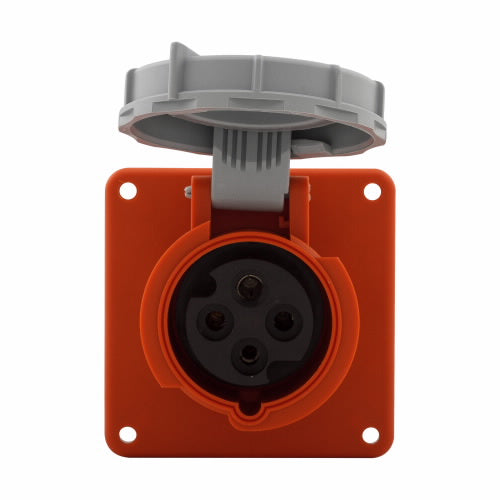 Arrow Hart Receptacle Pin&Sleeve 20A 125/250V 3P4W White  Orange