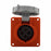 Arrow Hart Receptacle Pin&Sleeve 20A 125/250V 3P4W White  Orange