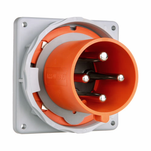 Arrow Hart Inlet Pin&Sleeve 60A 125/250V 3P4W White  Orange