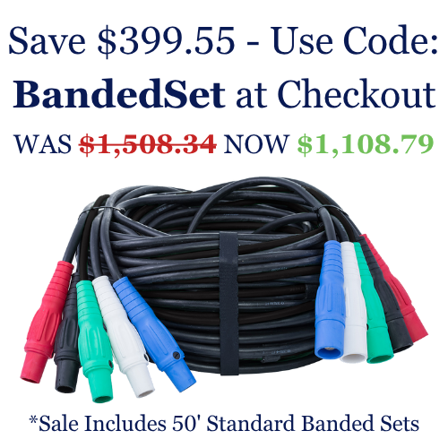 5 Wire Banded Assembly,(4)#2 SC and (1)#6 SC-50'