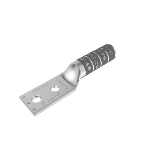 2/0 AWG Two Hole Uninsulated Copper Compression Terminal