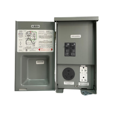 30A Power Outlet Box, NEMA 3R and ETL listed.