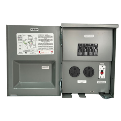 80A Power Outlet Box, NEMA 3R and ETL listed.