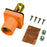 Marinco CL Series Panel Mount (400A/600V)#2-2/0 AWG Male-Orange (G)