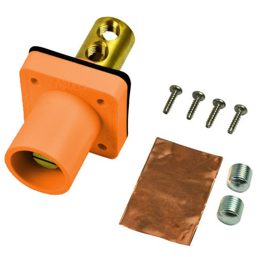 Marinco CL Series Panel Mount (400A/600V)#2-2/0 AWG Male-Orange (G)
