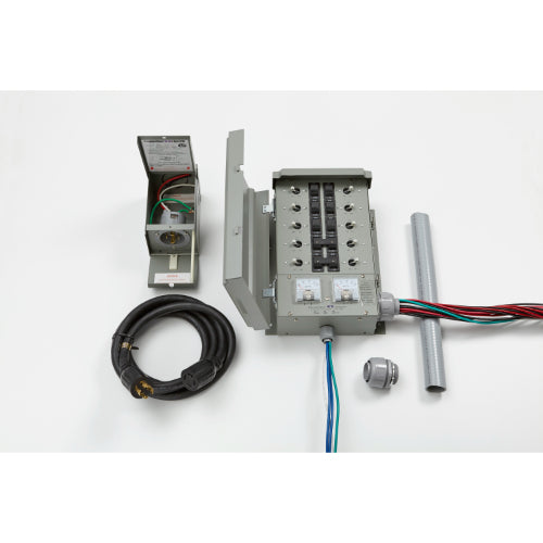 30A and 50A G2 Manual Transfer Switch, 10 Circuit & Optional Inlet and Extension Cord