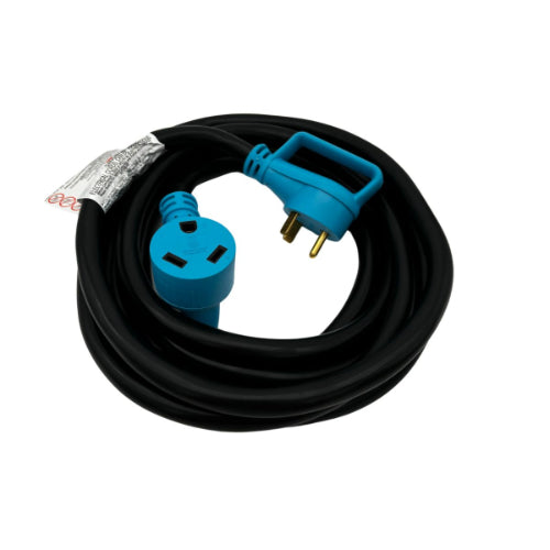 30A Extension Cord for RV/EV Straight Blade, 15 Feet Long
