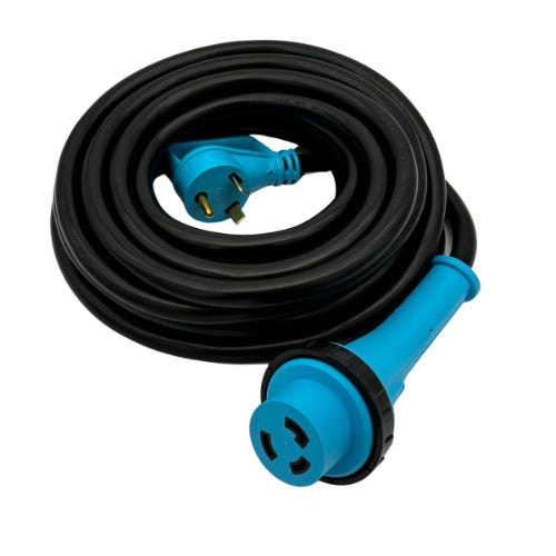 30A RV/EV Extension Cord with Curve Grip Twist Lock, 30'