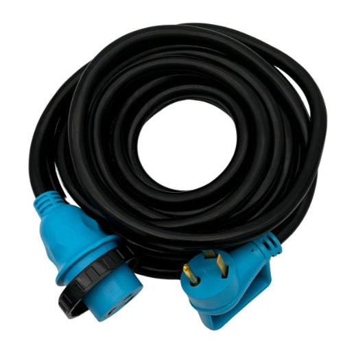 30A RV/EV Extension Cord with Straight Grip Twist Lock, 30'