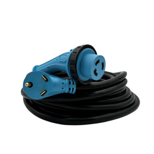 30A RV/EV Extension Cord with Curve Grip Twist Lock, 50'