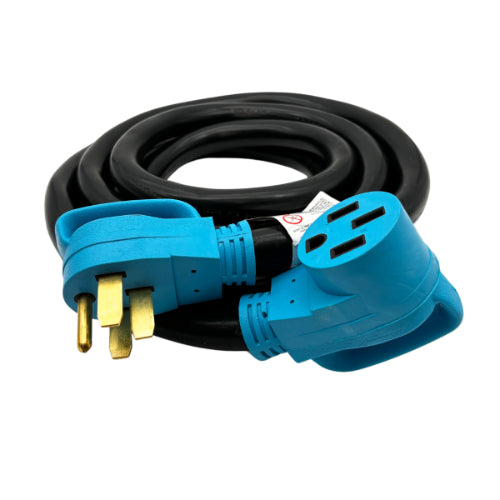50A Extension Cord for RV/EV Straight Blade, 15 Feet Long