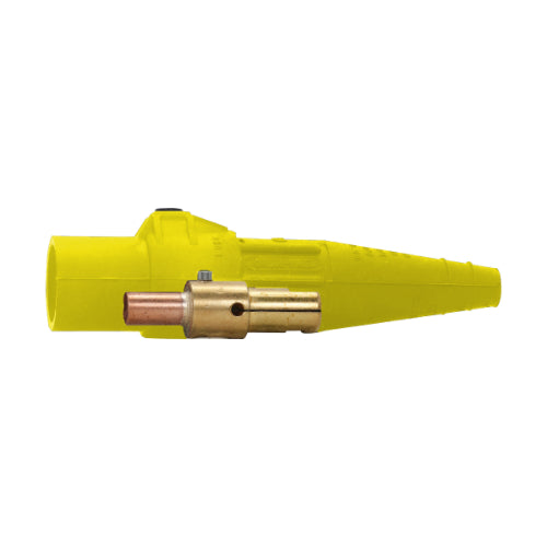 E-Z1016 Male Plug Crimp #2 To #1 Yellow
