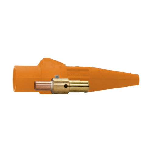 E-Z1016 Male Plug Crimp #2 To #1 Orange