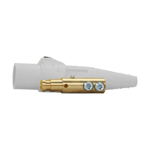 400Amp,Inline Connector,Double Set Screw,600V,WH,Male,#2-2/0