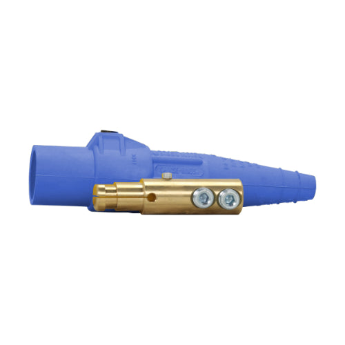 400Amp,Inline Connector,Double Set Screw,600V,BL,Male,#2-2/0
