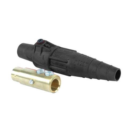 400A, Inline Connector, Double Set Screw, 600V,F, 2/0-4/0,BK