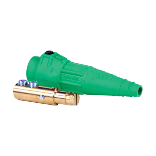 E-Z1018 Male Plug Double Set Screw #2 To 2/0 Green