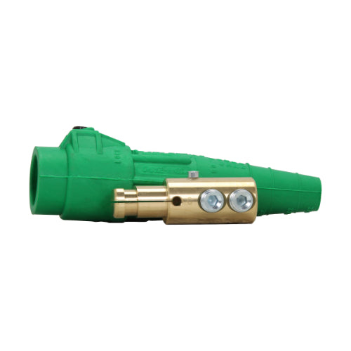 E-Z1018 Male Plug Double Set Screw 2/0 To 4/0 Green