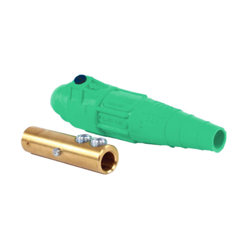 E-Z1018 Female Plug Double Set Screw #2 To 2/0 Green