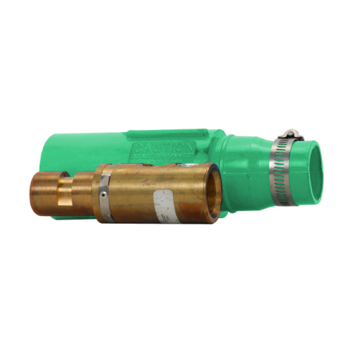 E1017 Male Plug Double Set Screw350-500MCM Green