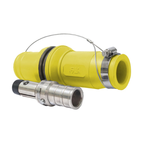 E1049 Male Plug 444MCM Crimp/Solder Yellow