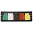 E0200 Female 5 Posi Panel Green White Brown Orange Yellow
