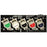 E0400 Male 5 Posi Panel Green White Black Red Blue