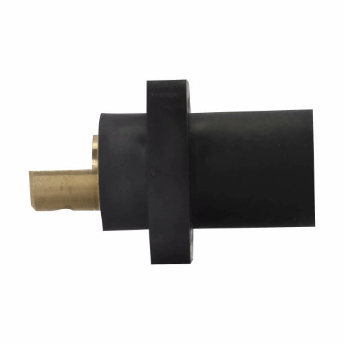 PNL MOUNT, 90 DEG, 16 SER, 1 Hole Busbar, Male, BK, THD INS