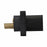 PNL MOUNT, 90 DEG, 16 SER, 1 Hole Busbar, Male, BK, THD INS