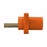 Panel Mount Receptacles, Double Hole Bus Bar, Male-Orange