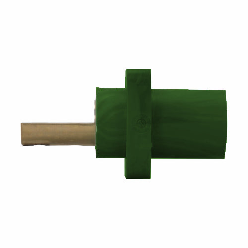 Panel Mount Receptacles, Double Hole Bus Bar, Male-Green