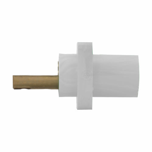 Panel Mount Receptacles, Double Hole Bus Bar, Male-White