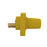 Insulated Female Receptacle Single Hole Busbar Yellow