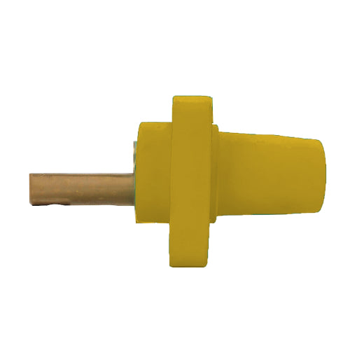 Panel Mount Receptacles, Double Hole Bus Bar, Female-Yellow