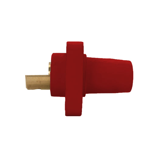 Insulated Female Receptacle Single Hole Busbar Red