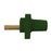 Panel Mount Receptacles, Double Hole Bus Bar, Female-Green