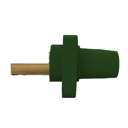 Panel Mount Receptacles, Double Hole Bus Bar, Female-Green