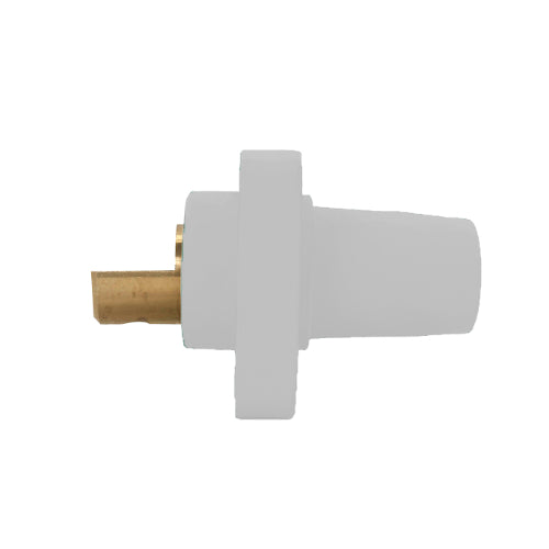 Insulated Female Receptacle Single Hole Busbar White