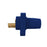 Insulated Female Receptacle Single Hole Busbar Blue