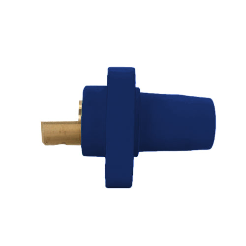 Insulated Female Receptacle Single Hole Busbar Blue