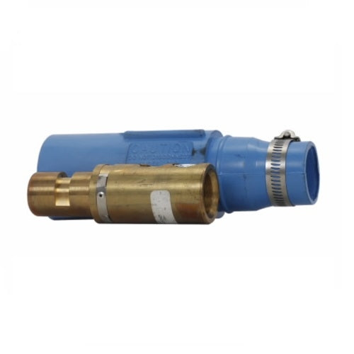 E1017 Male Plug Double Set Screw350-500MCM Blue