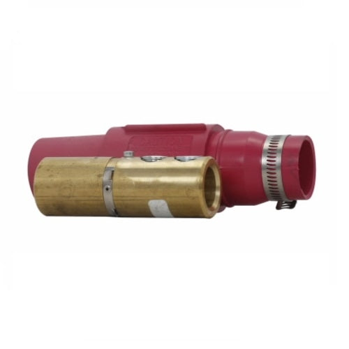 E1017 Female Plug Double Set Screw350-500MCM Red